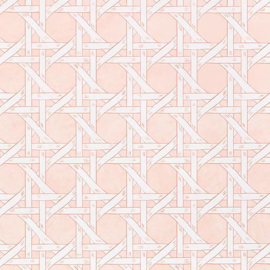 Floridian Rattan Peach Fabric