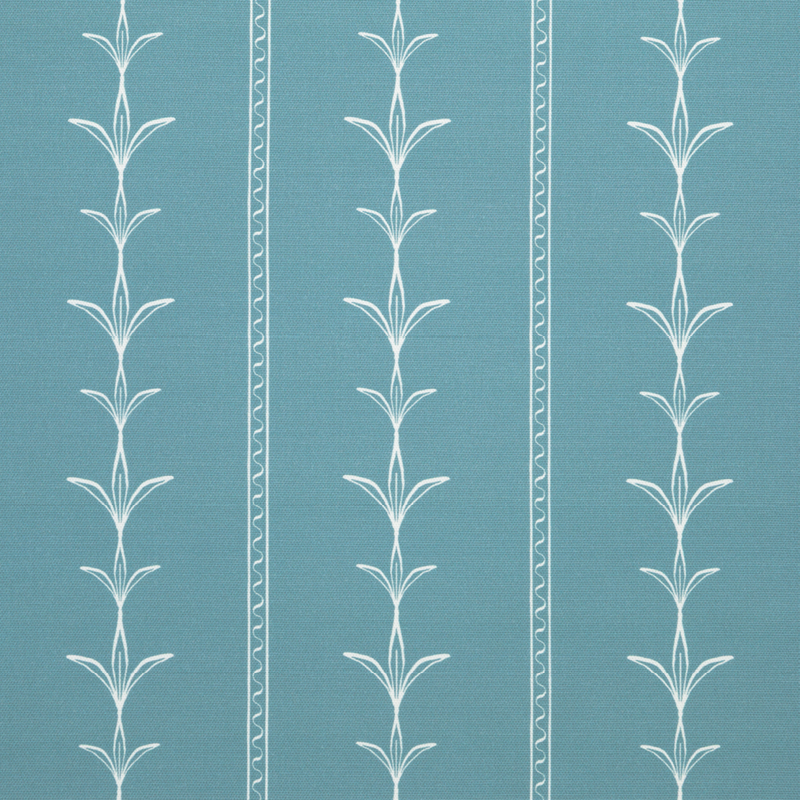 Palm Court Stripe Blue Fabric