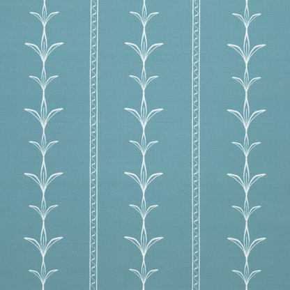 Palm Court Stripe Blue Fabric