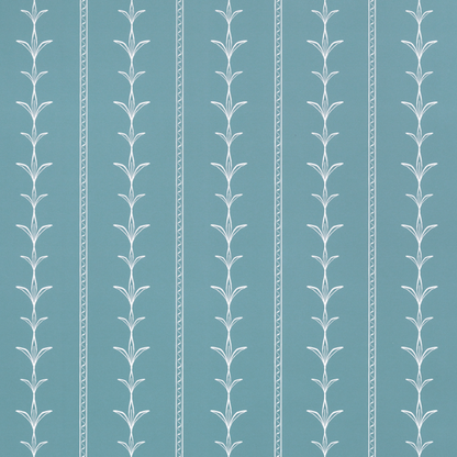 Palm Court Stripe Blue Fabric