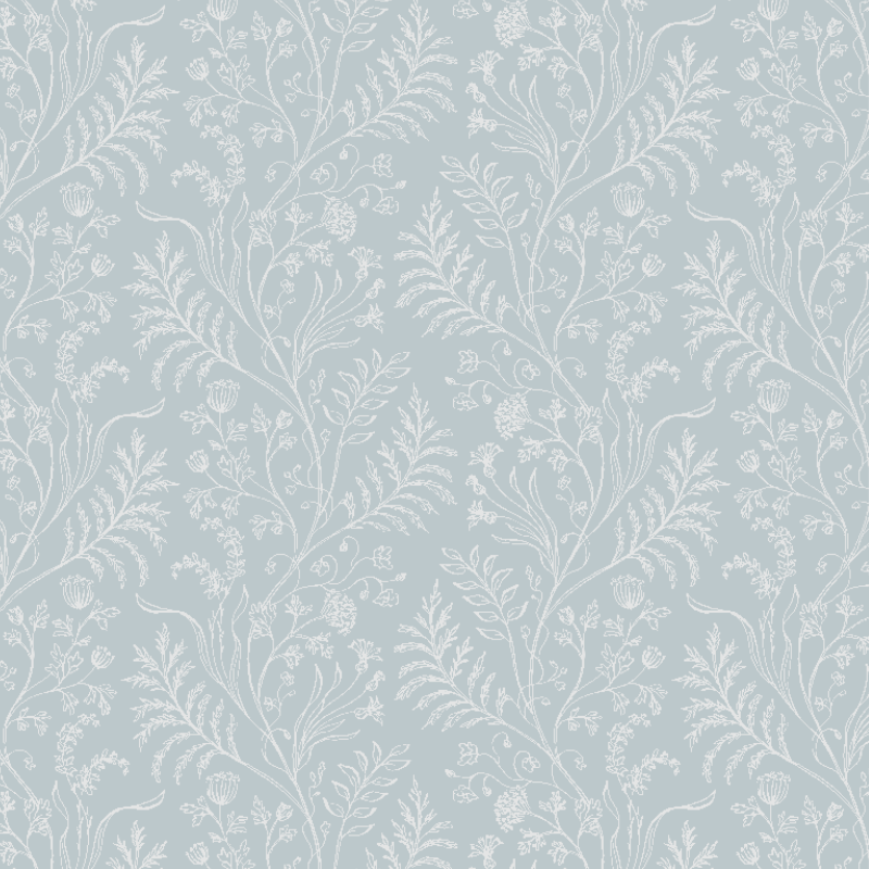 Fern Blue Wallpaper