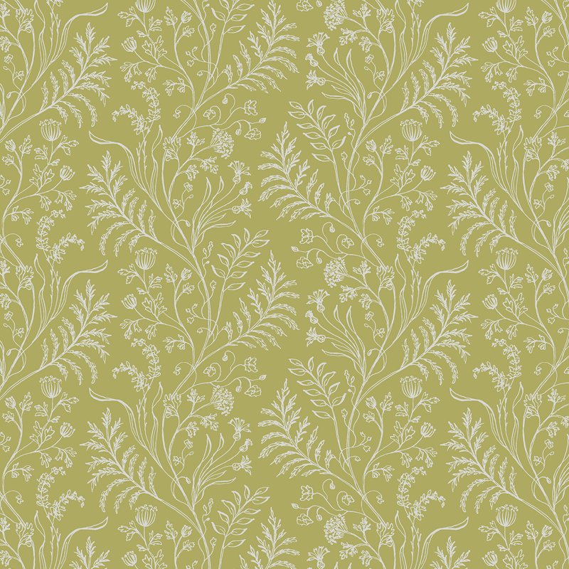 Fern Chartreuse Wallpaper