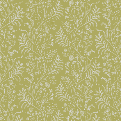 Fern Chartreuse Wallpaper