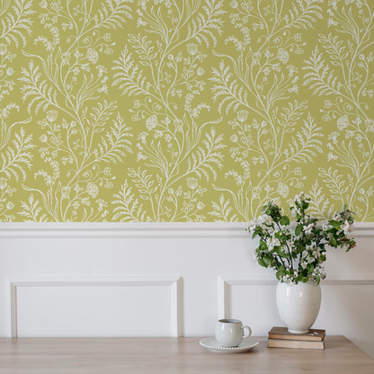 Fern Chartreuse Wallpaper