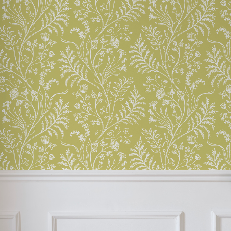 Fern Chartreuse Wallpaper