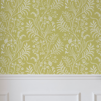 Fern Chartreuse Wallpaper