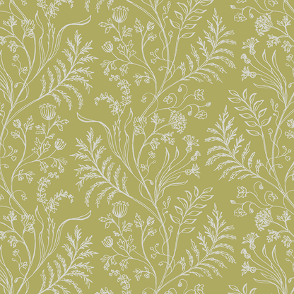 Fern Chartreuse Wallpaper