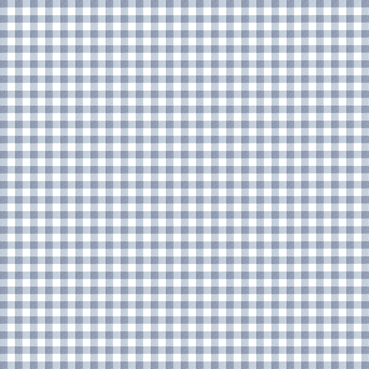 Maison de Frederic Gingham Blue Wallpaper