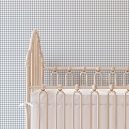 Maison de Frederic Gingham Blue Wallpaper