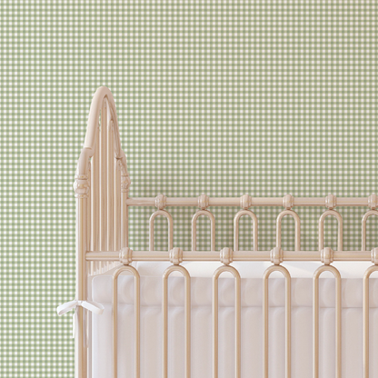 Maison de Frederic Gingham Green Wallpaper