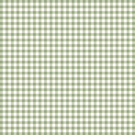 Maison de Frederic Gingham Green Fabric