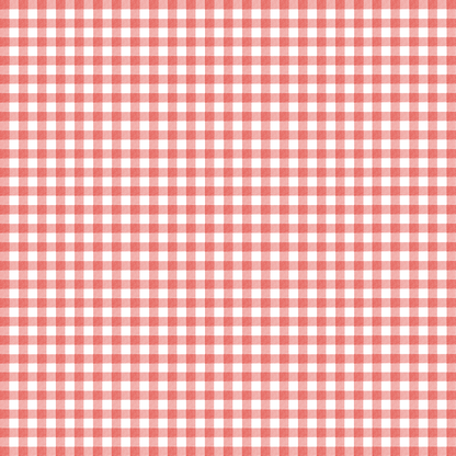 Maison de Frederic Gingham Red Wallpaper