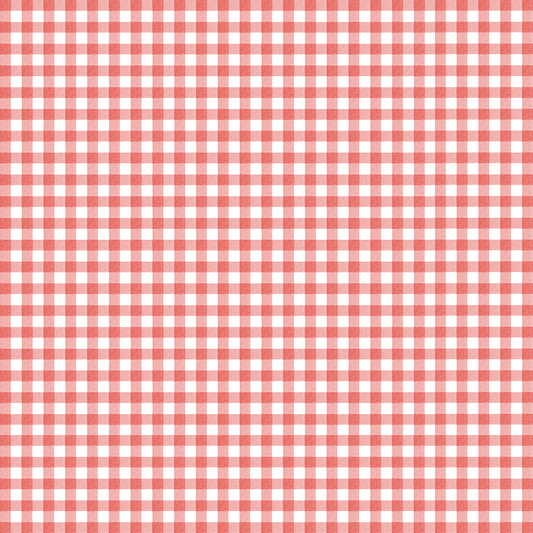 Maison de Frederic Gingham Red Wallpaper