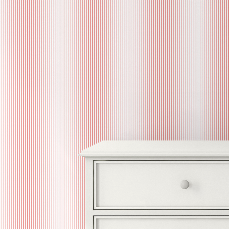 Maison de Frederic Stripe Red Wallpaper