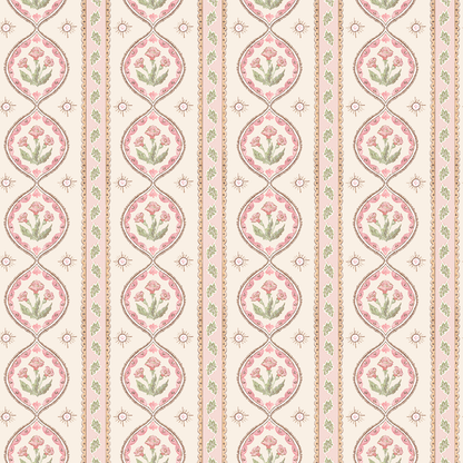 Julia's Blooms Pink Wallpaper