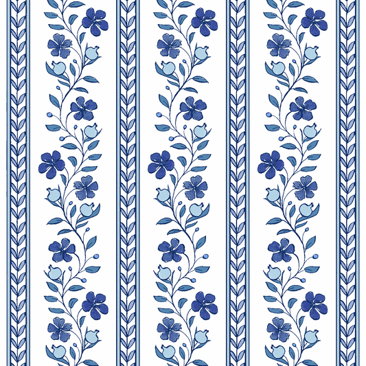 Bombay Blue Wallpaper