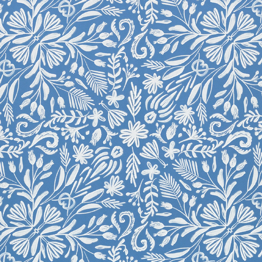 English Elegance Blue Wallpaper