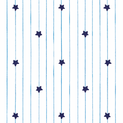 Home Run Stripes Blue Wallpaper